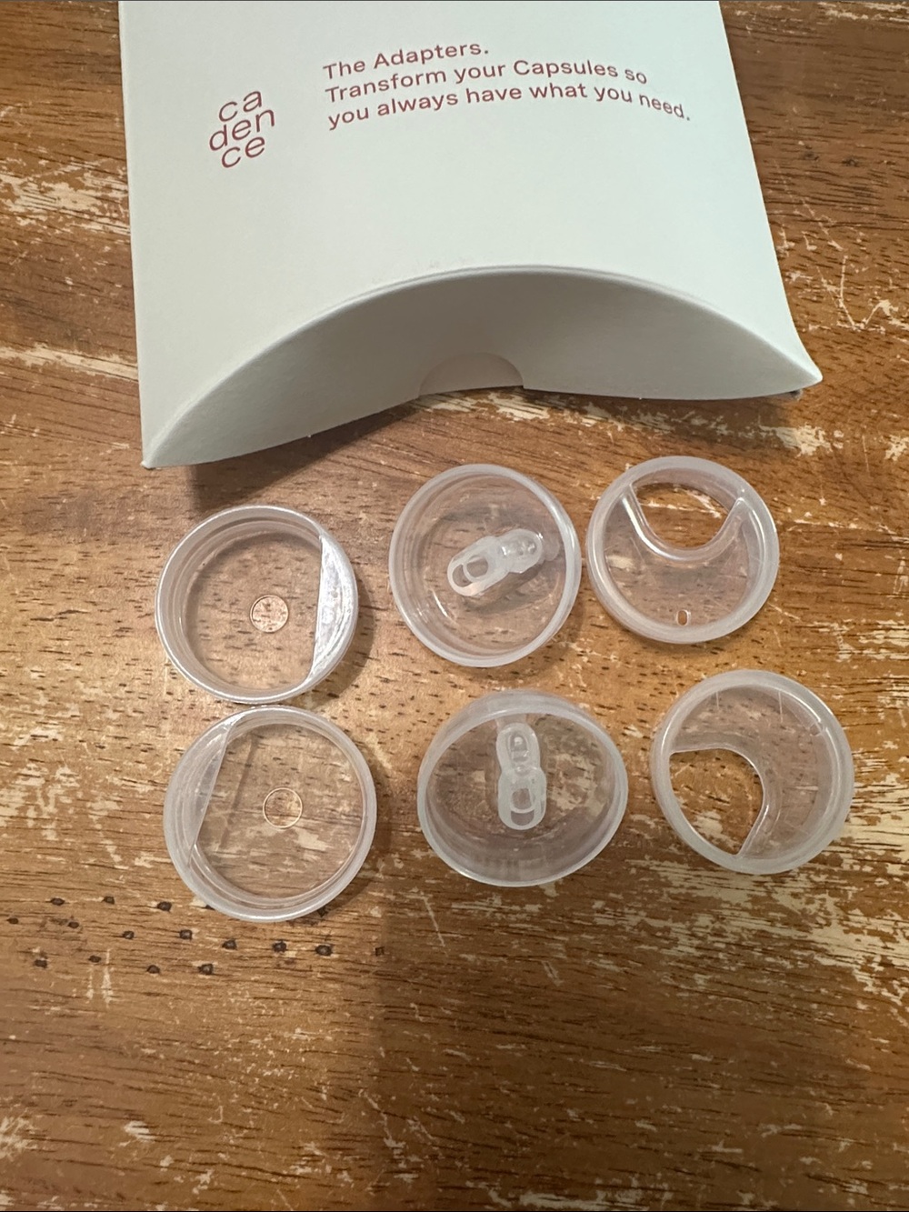 Cadence Clear Capsule Adapters - Clear - Picture 2 of 2